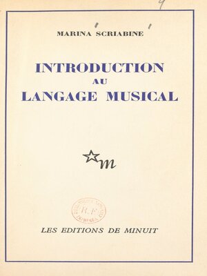 cover image of Introduction au langage musical